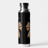 Name des schwarzen Leopardenbogens Trinkflasche (Links)
