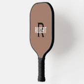 Name des schwarzen Monogramms Pickleball Schläger (Links)