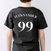 Name des Schwarzen Teams Name Nummer Modern Sport T-Shirt