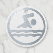 Name des schwimmenden Teams oder eigener Text für Geschenkanhänger (Vorderseite)