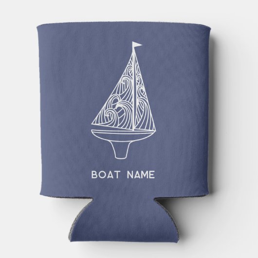 Name des Segelbootes Dosenkühler (Rückseite)