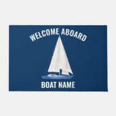 Name des Segelbootes Fußmatte (Vorderseite)