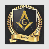 Name des Sekretärs Namensschild (Vorderseite)