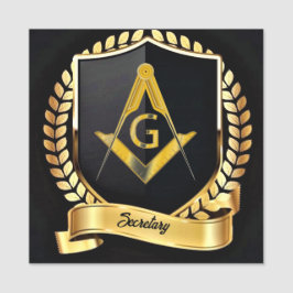 Name des Sekretärs Namensschild