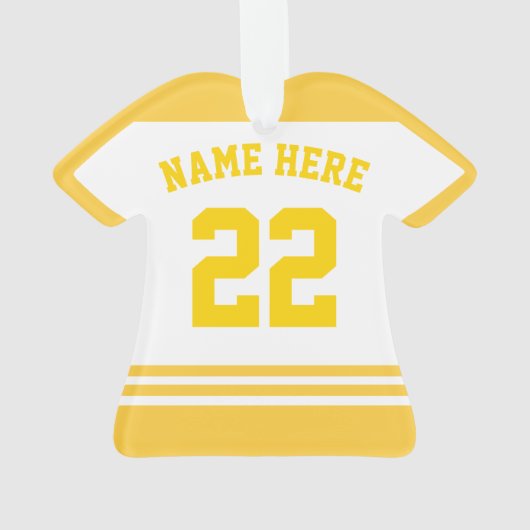 Name des Shirts Sports Jersey Ornament (Rückseite)
