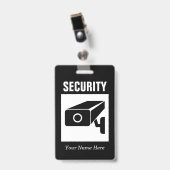Name des Sicherheitsunternehmens Abzeichen mit Log Ausweis (Vorderseite mit Clip)