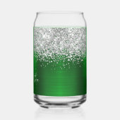 Name des silbernen Glitzer Dosenglas (Links)