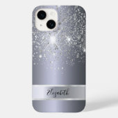 Name des Silver Glitzer Case-Mate iPhone Hülle (Rückseite)