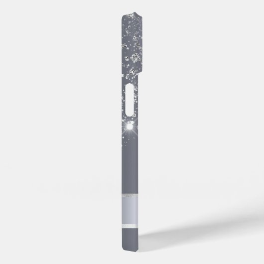 Name des Silver Glitzer Case-Mate iPhone Hülle (Rückseite / Rechts)