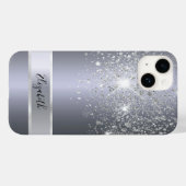 Name des Silver Glitzer Case-Mate iPhone Hülle (Rückseite (Horizontal))
