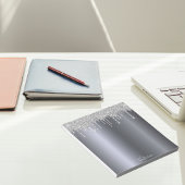 Name des Silver Glitzer Tropfens Notizblock