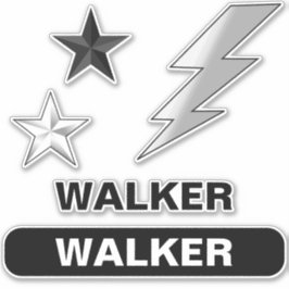 Name des Skaters - Aufkleber für die schwarze und 