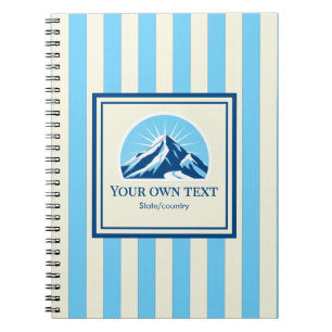 Name des Skigebiets Striped Mountain Notizblock