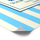 Name des Skigebiets Striped Mountain Poster (Ecke)