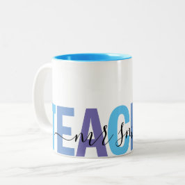 Name des Skripts Blau und Lila Mens Zweifarbige Tasse