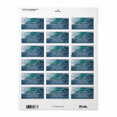 Name des Skripts für Ocean Wave, gedruckte Rücksen Adressaufkleber (Vorne)