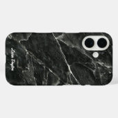 Name des Skripts für schwarzes Marmor Case-Mate iPhone Hülle (Rückseite (Horizontal))