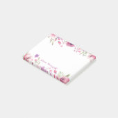 Name des Skripts Wasserfarbe Rose Post-it Klebezettel (angewinkelt)