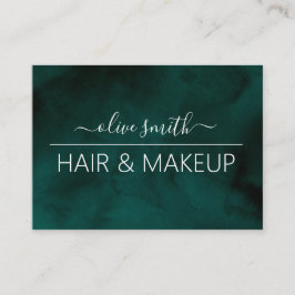 Name des Smarald Aquarell Monogram Visitenkarte