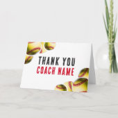 Name des Softball-Coaches Dankeskarte (Vorderseite)
