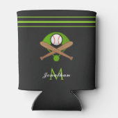 Name des Softball-Teams: Benutzerdefinierter Text Dosenkühler (Rückseite)