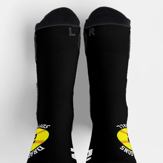 Name des Softwareteams und Nummer des Spielers Jer Socken (Oben)