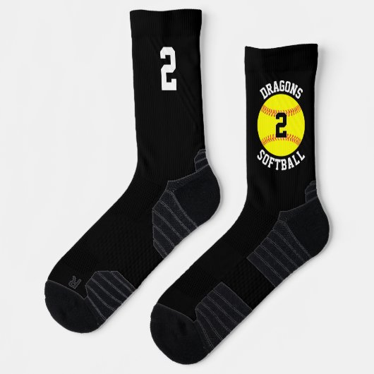 Name des Softwareteams und Nummer des Spielers Jer Socken (Links)