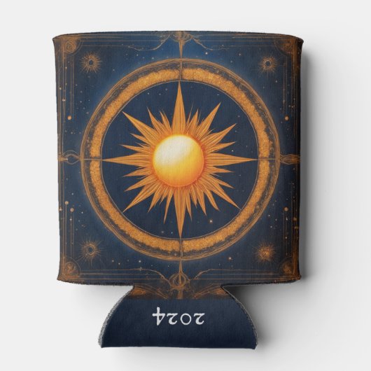 Name des Solar-Eclipse-grafischen Designs Dosenkühler (Rückseite)