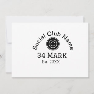 Name des sozialen Clubs hinzufügen Name des Mannsc Feiertagskarte