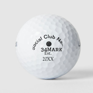 Name des sozialen Clubs hinzufügen Name des Mannsc Golfball