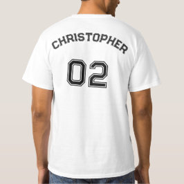 Name des Spielers Jersey-Nummer-CottonMens-Wert T-Shirt