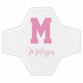 Name des Spielers und Monogramm Fußball (Flach)