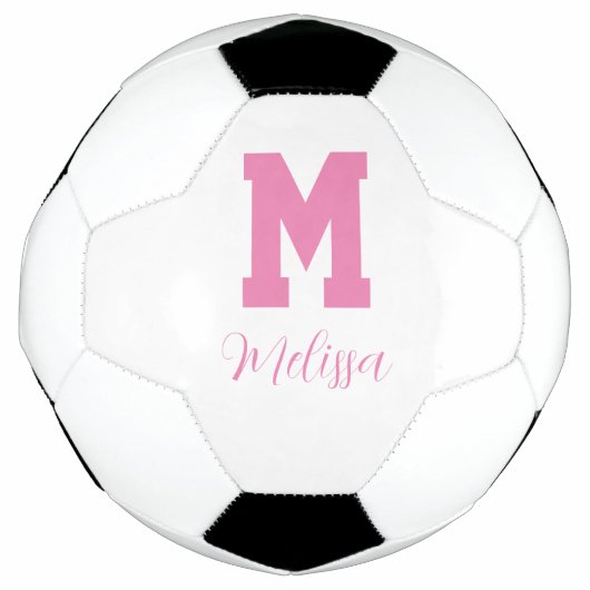 Name des Spielers und Monogramm Fußball (Vorderseite)