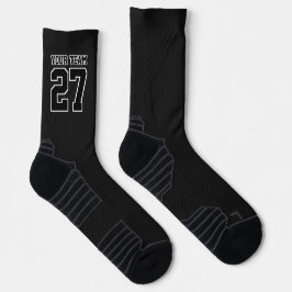Name des Sportteams: Black Basketball Socken