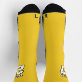 Name des Sportteams: Gelbe Basketball Socken (Oben)