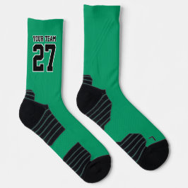 Name des Sportteams: Green Black Basketball Socken