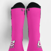 Name des Sportteams heißen rosa Basketball Socken (Oben)