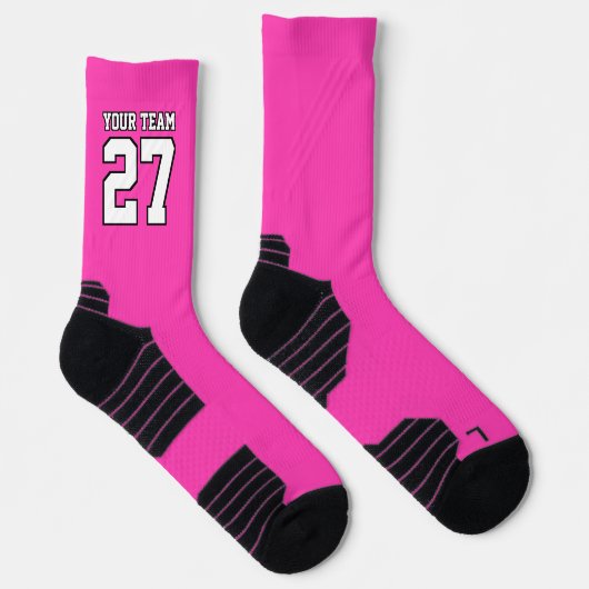 Name des Sportteams heißen rosa Basketball Socken (Rechts)