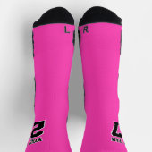 Name des Sportteams heißen rosa Basketball Socken (Oben)