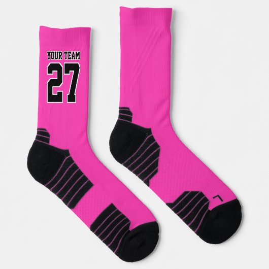 Name des Sportteams heißen rosa Basketball Socken (Rechts)