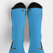 Name des Sportteams Light Blue Soccer Socken (Oben)