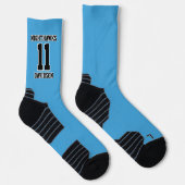Name des Sportteams Light Blue Soccer Socken (Rechts)