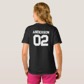 Name des Sportteams Name Kind Vater Matching T-Shirt (Schwarz voll)