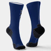 Name des Sportteams Navy Blue Basketball Socken (Gewinkelt)