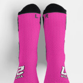 Name des Sportteams Pink Basketball Socken (Oben)