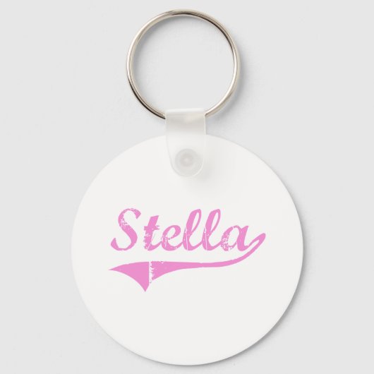 Name des Stella Classic Stils Schlüsselanhänger (Vorderseite)