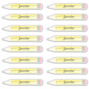 Name des Stifts Aufkleber