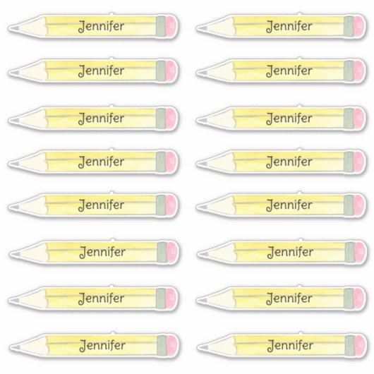 Name des Stifts Aufkleber (Vorderseite)