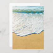 Name des Strandsandgenerators schreiben Ankündigung (Vorne/Hinten)