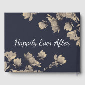 Name des Südmagnolias & Midnight Blue Couple Gästebuch (Rückseite)